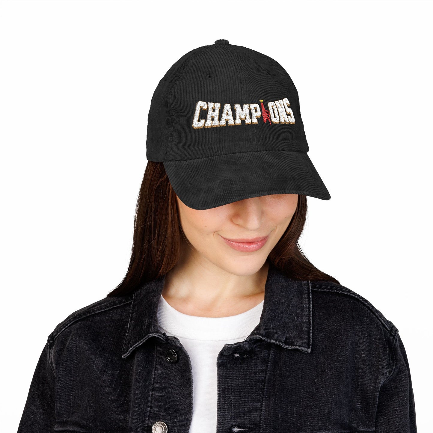 Casquette en velours côtelé et brodé - PL Champions (Arsenal)