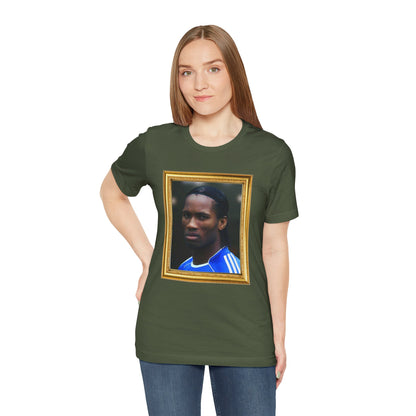 T-Shirt Mixte - Drogba Chelsea Legend (Gold Frame)