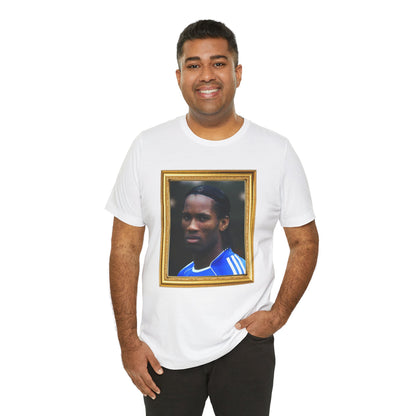 T-Shirt Mixte - Drogba Chelsea Legend (Gold Frame)