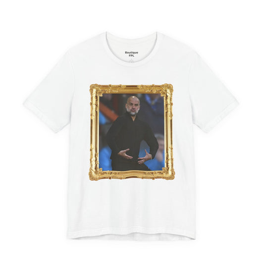 Mixed T-Shirt - Pep Guardiola "Balls" (Gold frame)