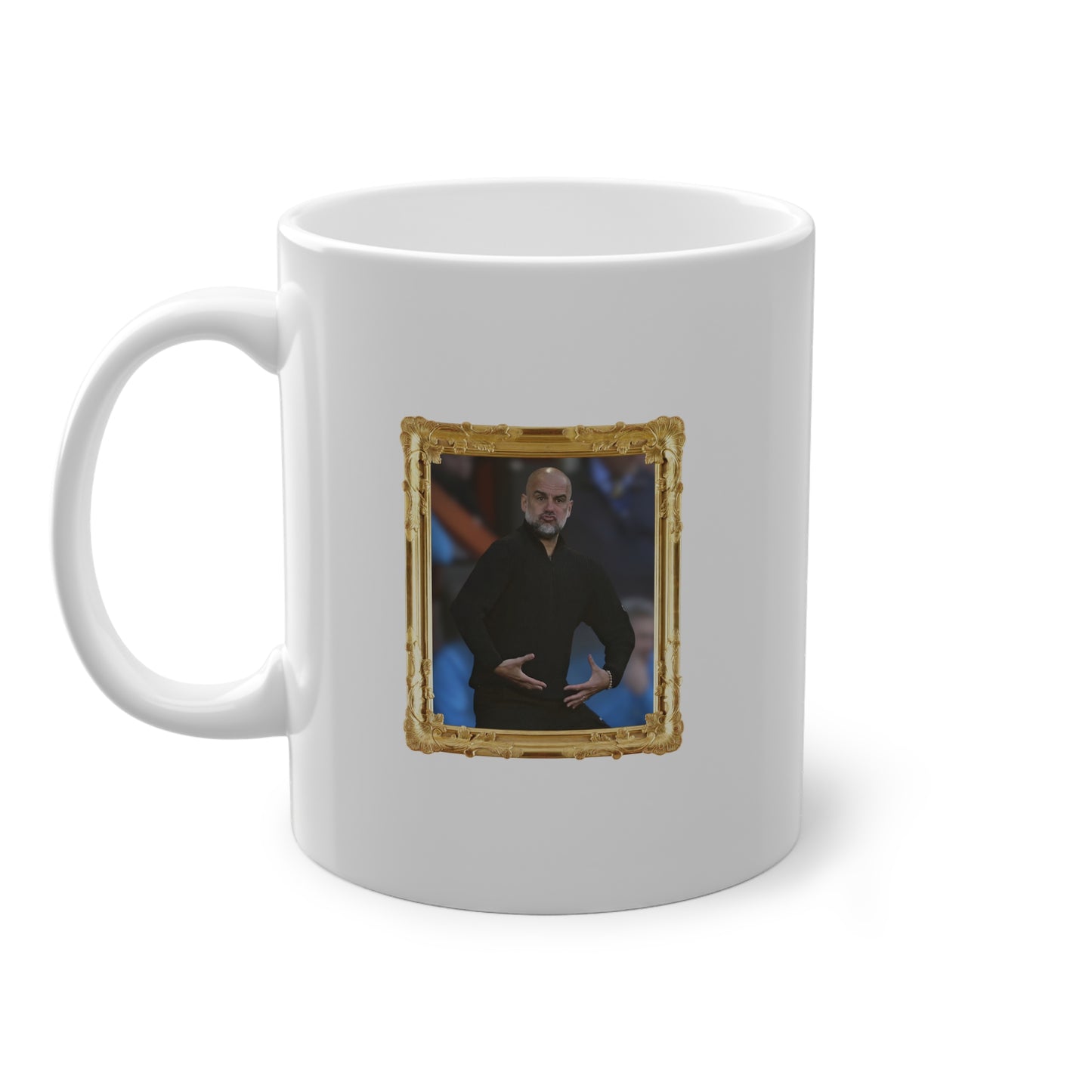 Mug - Pep Guardiola "Balls" (Gold Frame)