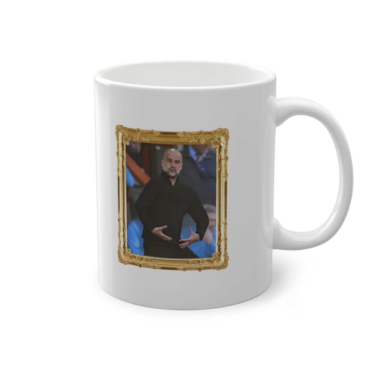 Mug - Pep Guardiola (Manchester City, Gold Frame)