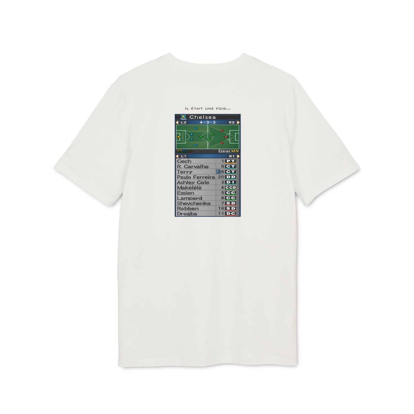 T-Shirt PES 6 avec design au dos - Chelsea Edition