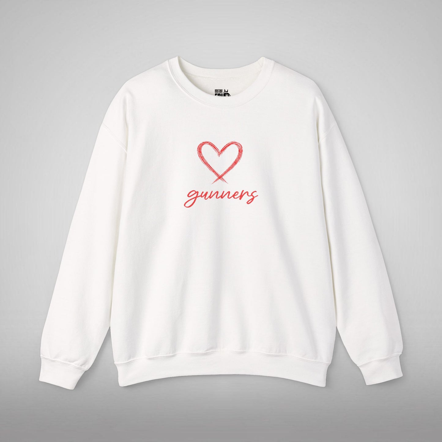 Pull Mixte Brodé - Cœur de Gunners (Arsenal)