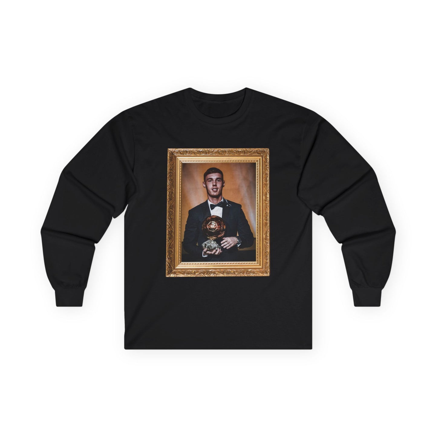 Unisex Long Sleeve T-Shirt - Cole Palmer Ballon d'Or (Chelsea, Gold Frame)
