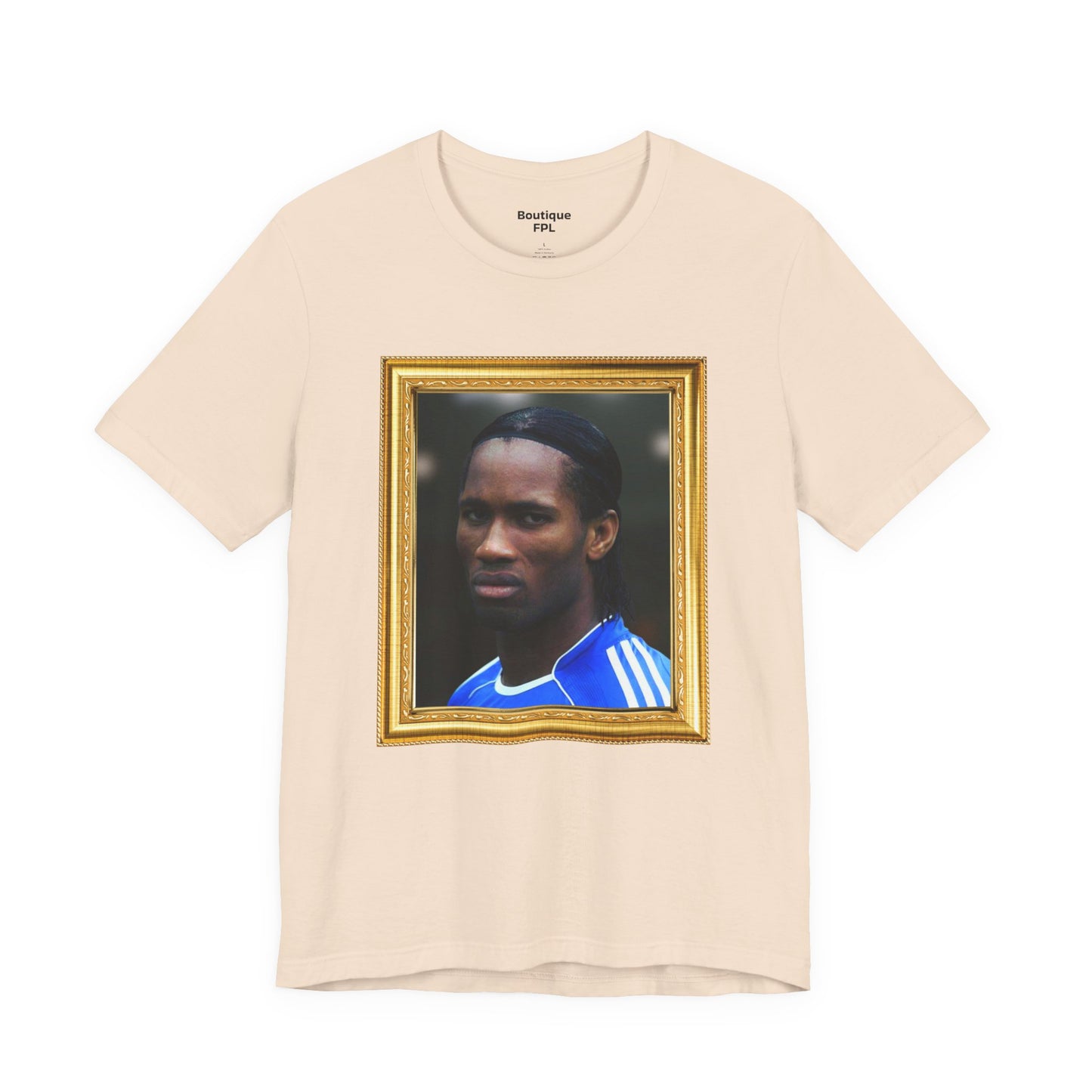 T-Shirt Mixte - Drogba Chelsea Legend (Gold Frame)