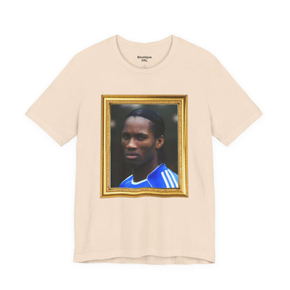 T-Shirt Mixte - Drogba Chelsea Legend (Gold Frame)