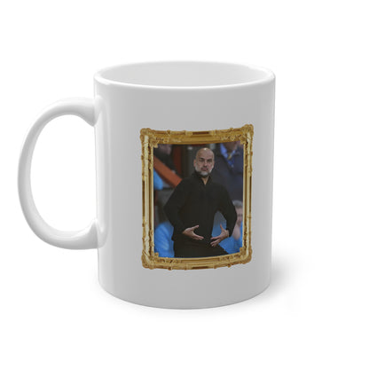 Mug - Pep Guardiola (Manchester City, Gold Frame)