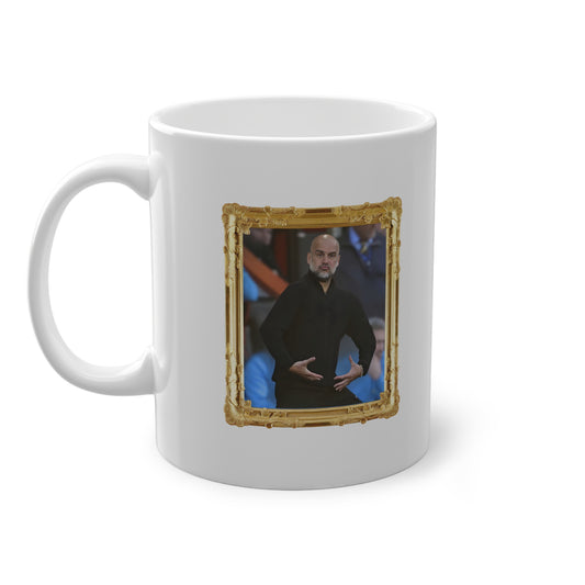 Mug - Pep Guardiola (Manchester City, Gold Frame)