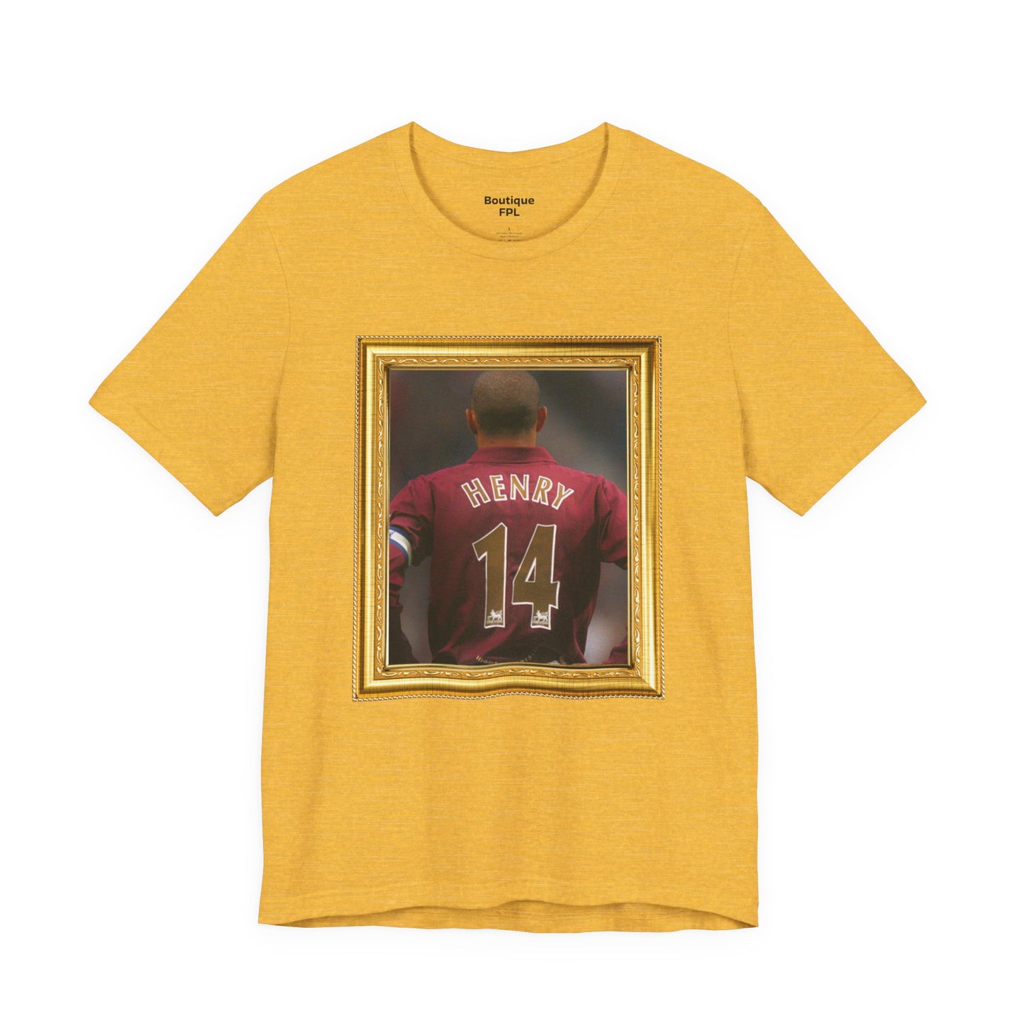 T-Shirt Mixte - Henry Arsenal Legend (Portrait, Gold Frame)