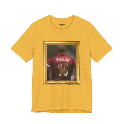 T-Shirt Mixte - Henry Arsenal Legend (Portrait, Gold Frame)