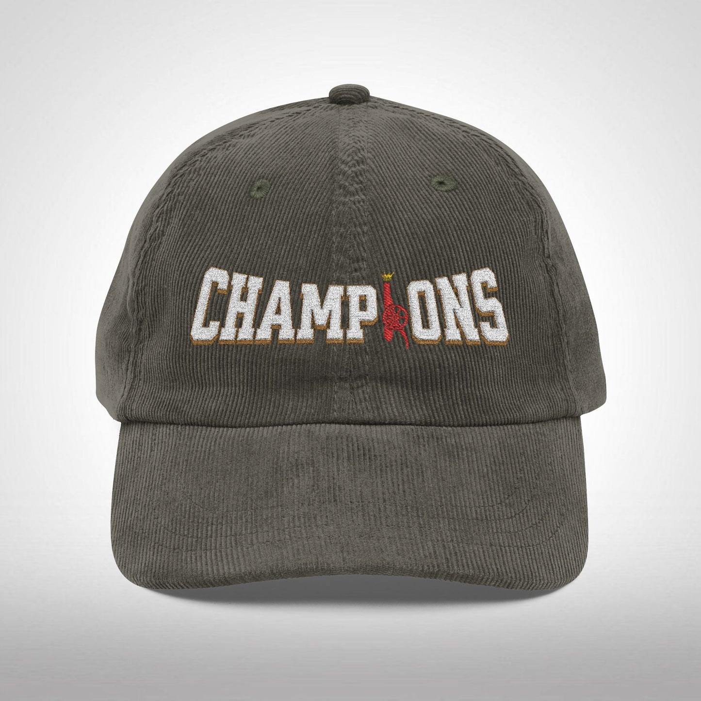 Casquette en velours côtelé et brodé - PL Champions (Arsenal)