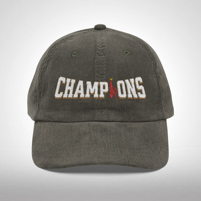 Casquette en velours côtelé et brodé - PL Champions (Arsenal)
