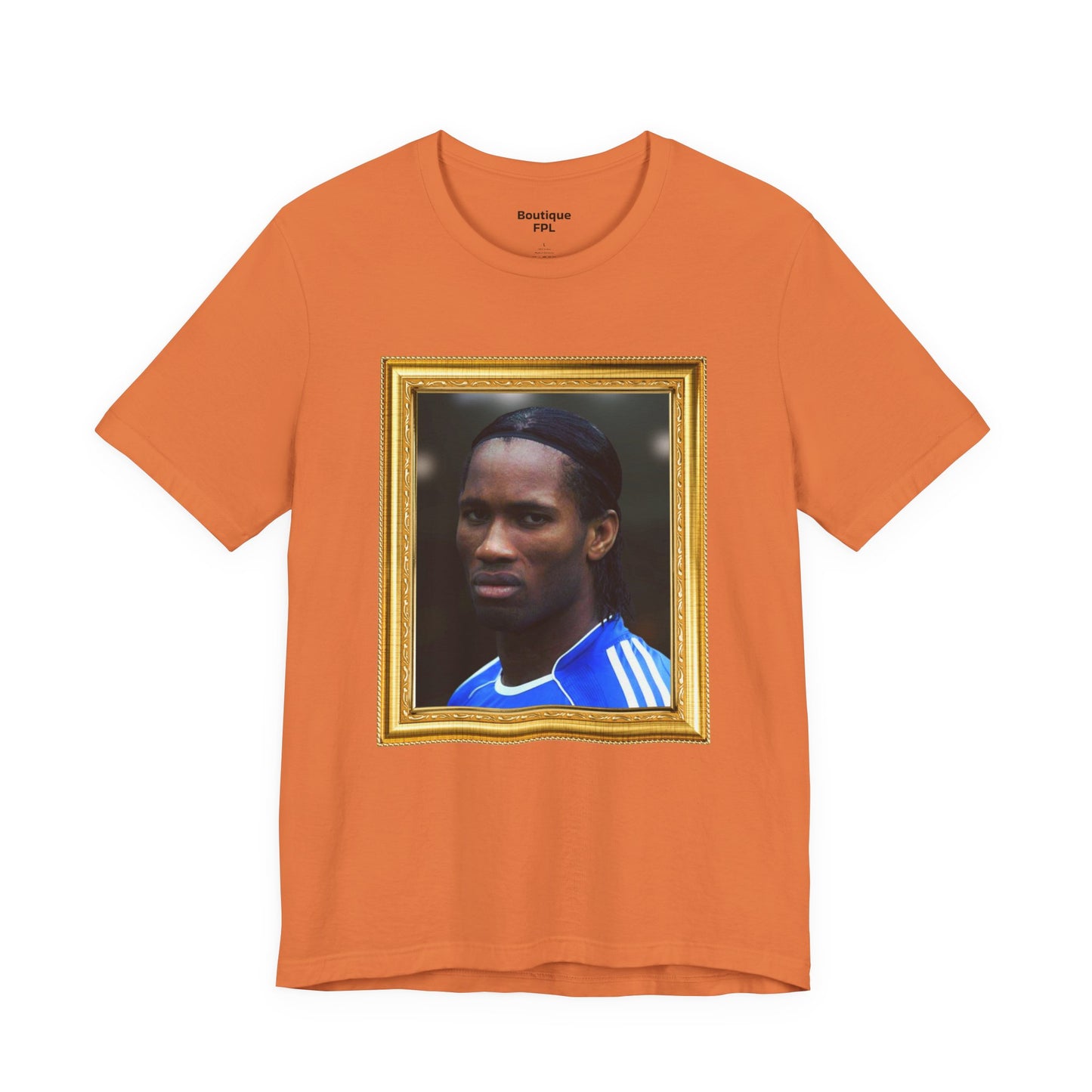 T-Shirt Mixte - Drogba Chelsea Legend (Gold Frame)