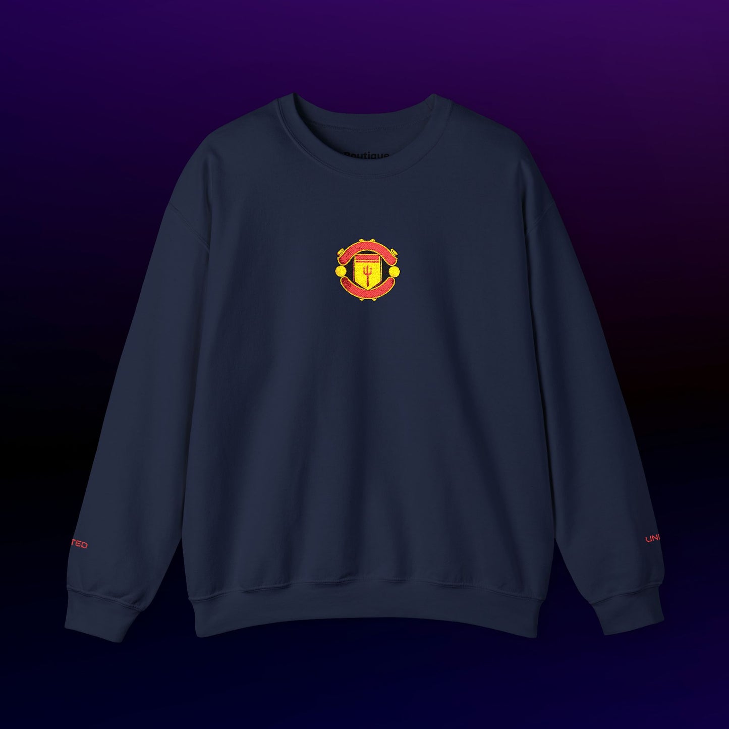 Unisex sweater with embroidered design - Man United