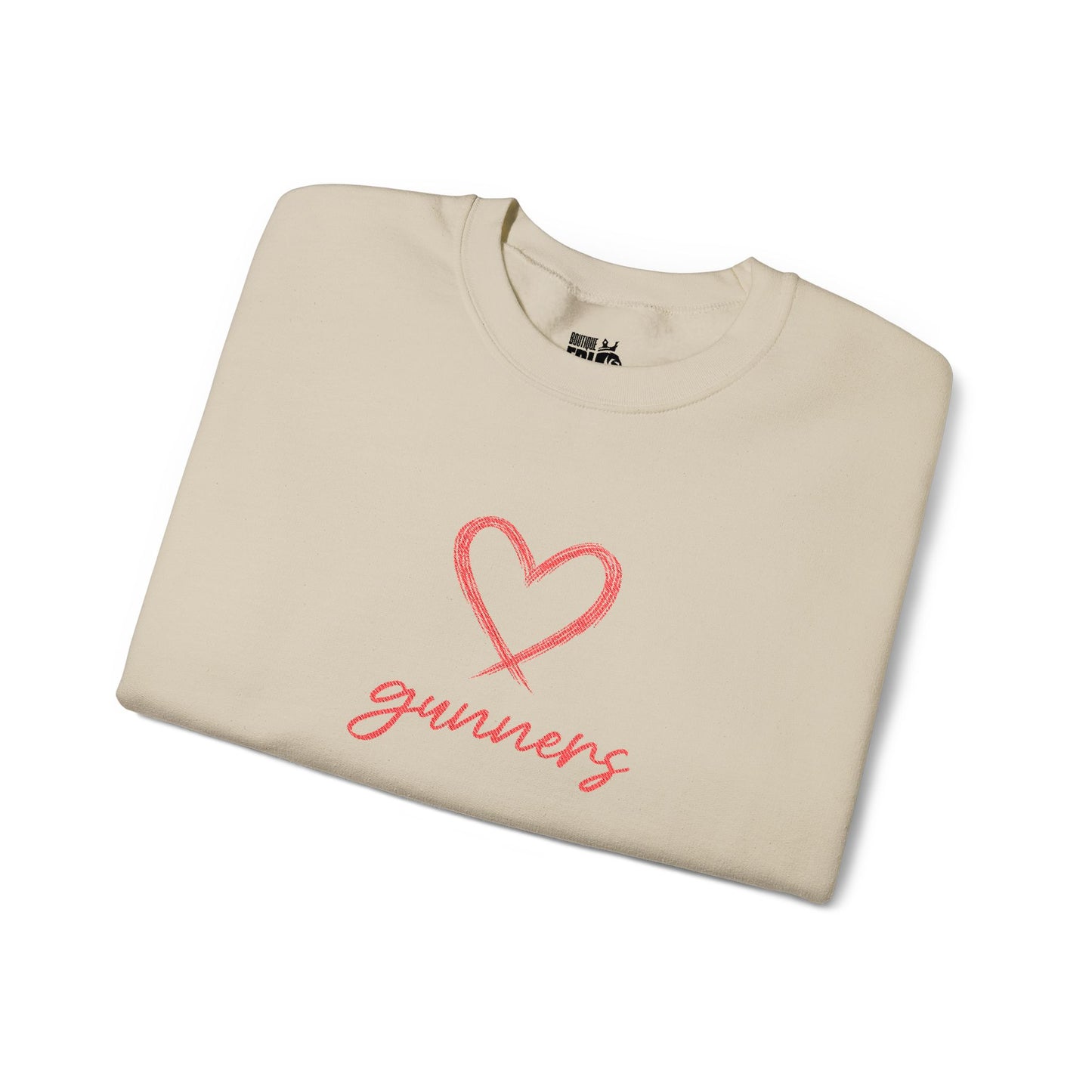 Pull Mixte Brodé - Cœur de Gunners (Arsenal)