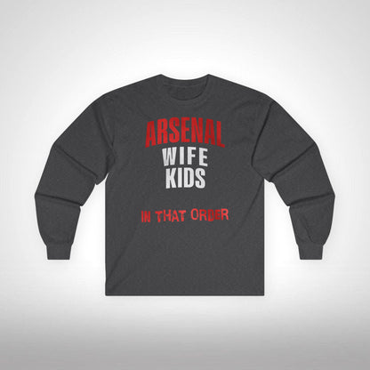 Unisex Long Sleeve T-Shirt - In That Order (Arsenal)