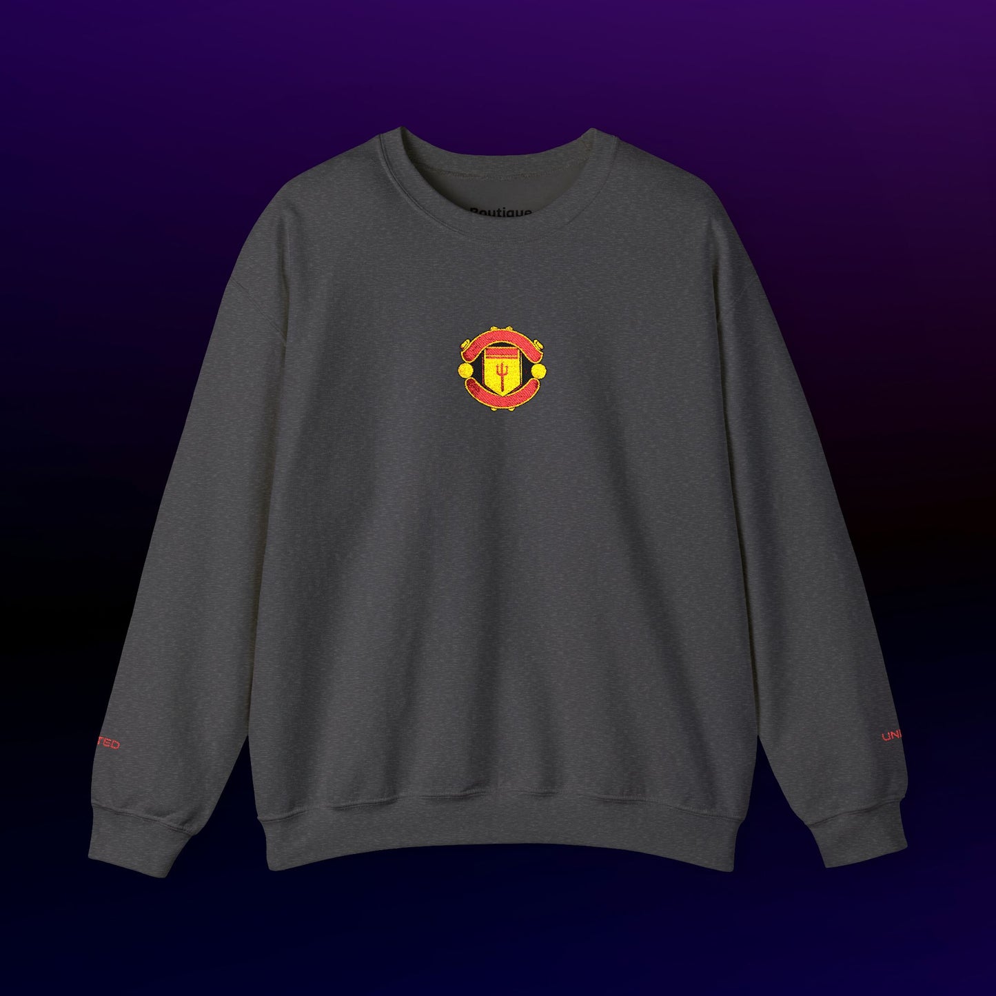 Unisex sweater with embroidered design - Man United