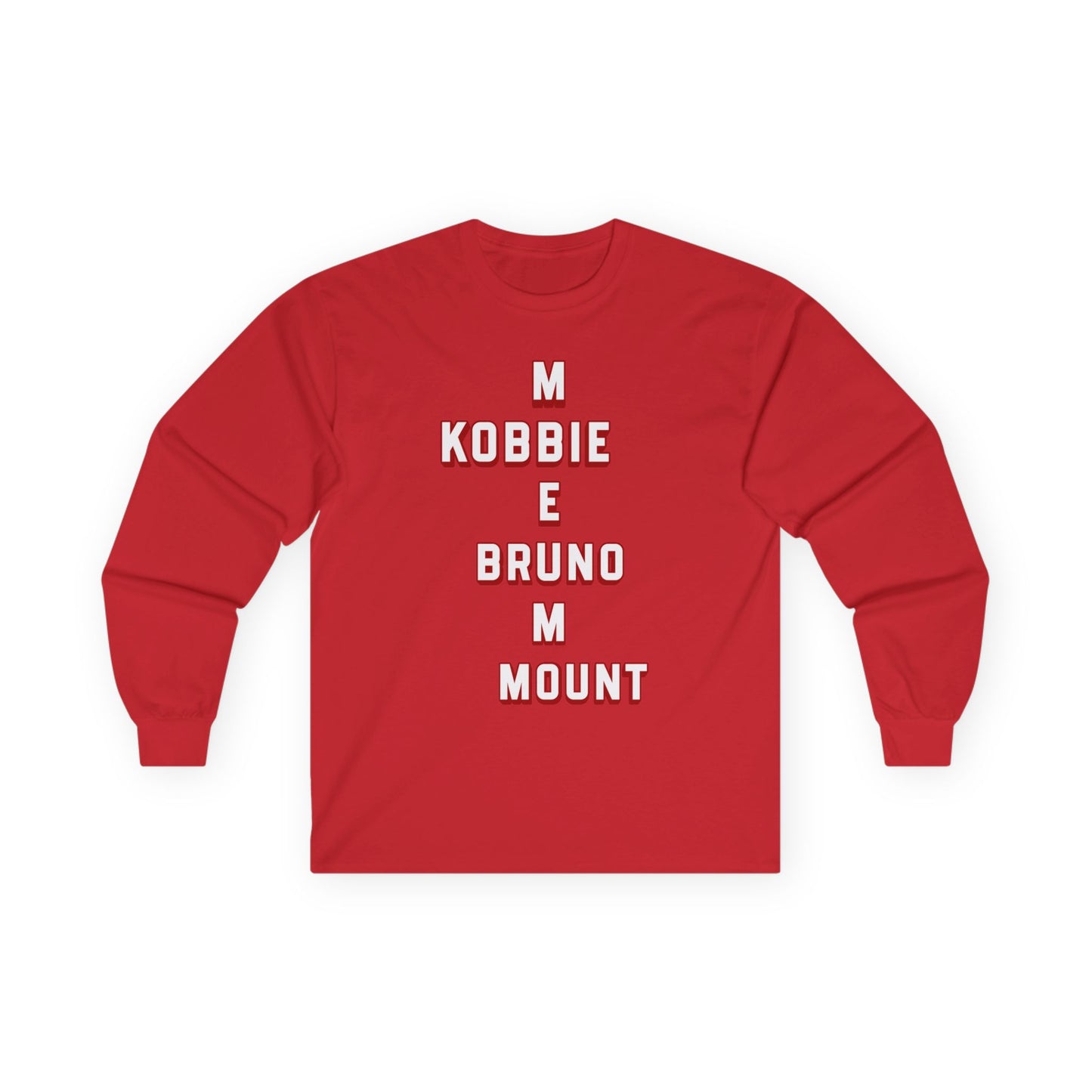 Unisex Long Sleeve T-Shirt - Manchester United (Words, Mots)