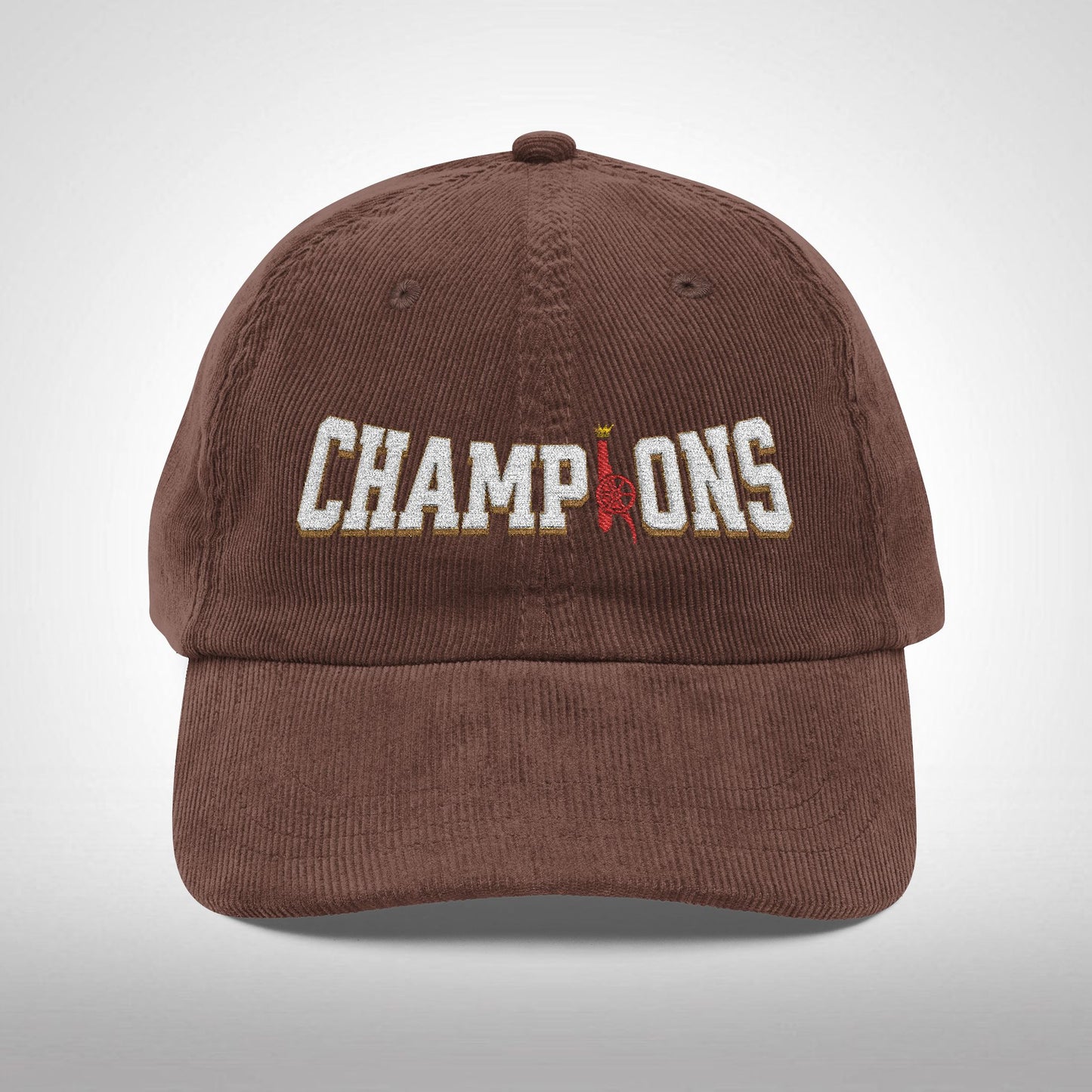 Casquette en velours côtelé et brodé - PL Champions (Arsenal)