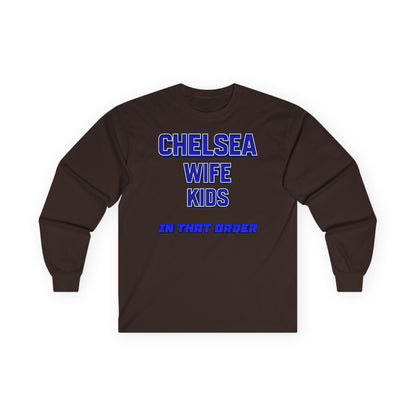 T-Shirt Manches Longues Mixte - In That Order (Chelsea)