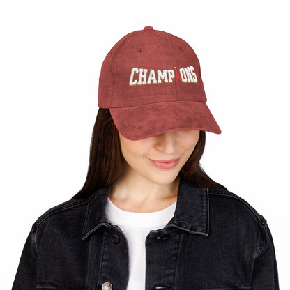 Casquette en velours côtelé et brodé - PL Champions (Arsenal)