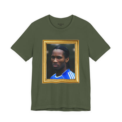 T-Shirt Mixte - Drogba Chelsea Legend (Gold Frame)