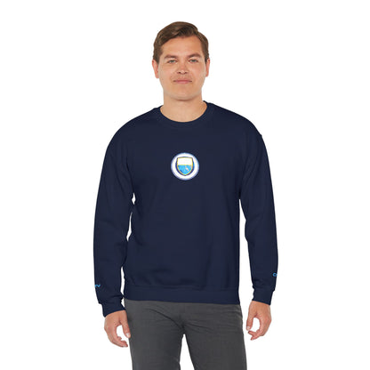Unisex sweater with embroidered design - Man City