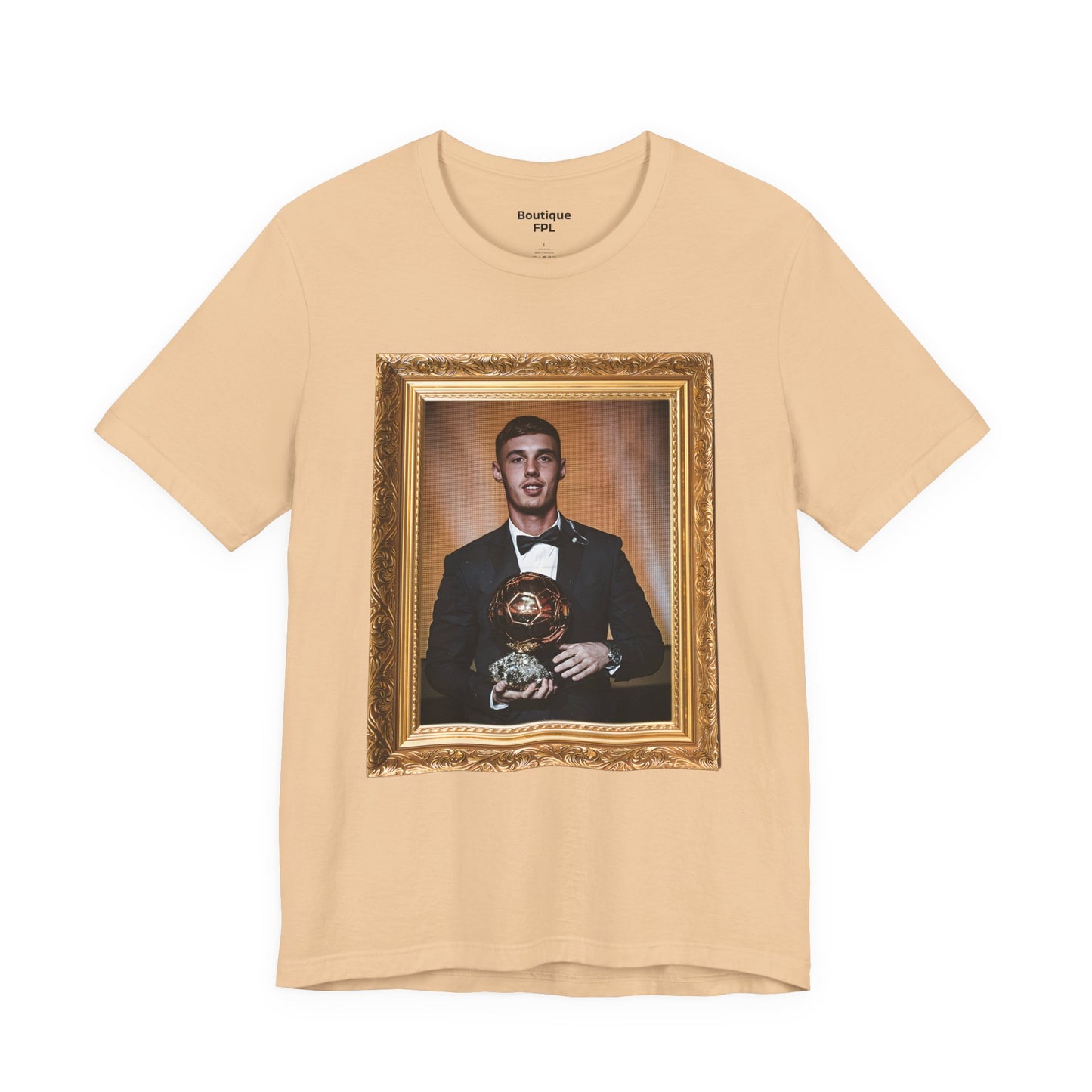 Unisex T-Shirt - Cole Palmer Ballon d'or (Chelsea, Gold Frame)